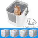 4 Pack Reusable Liners C Compatible with Modkat XL Litter Box, Durable Top Entry Cat Box Liners Type C, Waterproof and Scratch-Resistant Cat Box Liners