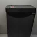 Rubbermaid Premier Series IV Step-On Trash Can for Home and Kitchen, 12.4 Gallon, Stainless Steel Lid Charcoal, for Home/Kitchen/Garage/Apartment/Office