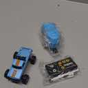  Flashstar Mini Rc Truck, 1:64 Scale Monster Truck Remote Control Car with Lights, 2.4Ghz Remote Control, Speed/Steering Adjustable (Blue-A) : Toys & Games