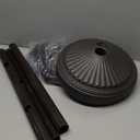 O2COOL Pool & Spa Valet, Adjustable Pool & Patio Towel Holder with Weighted Base, Outdoor Towel Bar, Poolside Table, Bronze