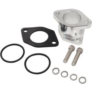 IM3-MA1 CNC Aluminum Carburetor Intake Manifold Boot for Yamaha for Warrior 350 YFM350X 1987-2004, for Wolverine 350 YFM350FX 1995 ATV, Replacement for 1UY-13586-01-00, 1UY-13586-02-00