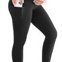 Leafigure Maternity Fleece Lined Leggings with Pockets, Warm Pregnancy Buttery Soft Yoga Workout Pants Winter, Size XL