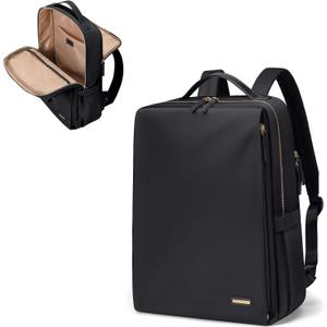 GOLF SUPAGS Stylish Laptop Backpack for Women Airline Approved Perfect for Work College and Travel Multi-Functional Casual Daypack Fits 15.6 Inch Notebook (Black)