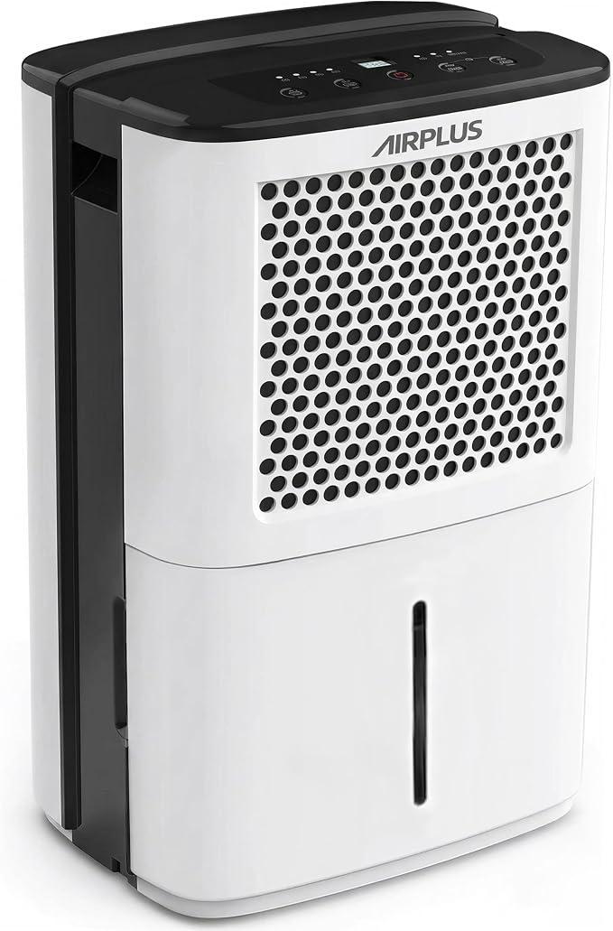 AIRPLUS Max 70 Pint Tall Dehumidifier for Home Bedroom up to 4500 Sq Ft
40%-80% Humidity Control, Drain Hose, Continuous Drainage, Intelligent Humidistat, Ideal for Basement, Bedroom, Bathroom
Visit the AIRPLUS Store