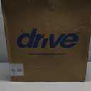 Drive Medical 11148-1 Folding Steel Bedside Commode Chair, Portable Toilet, Supports Individuals Weighing Up To 350 Lbs, with 7.5 Qt. Bucket and 13.5 Inch Seat, Grey