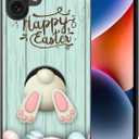 Compatible with iPhone 16 Case, Easter Rabbit Pink Sole Design Case Soft TPU Slim Protective Case Gift for Women, Girls, Boys, and Men