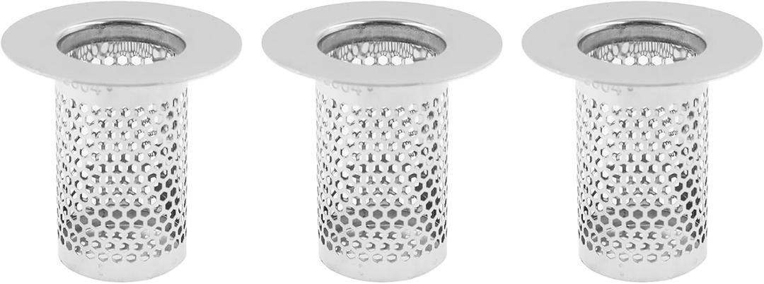 Shower Drain Strainer,304 Stainless Steel Bath Sink Strainer,Mesh Basket Floor Drain Strainer,TTZEZE Anti-Clog Bath Drain Strainer Bathtub Drain Cover 1.97x1.97''