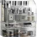MOOCHI Professional Large Cosmetic Makeup Organizer Bathroom Storage Display Case with Drawers