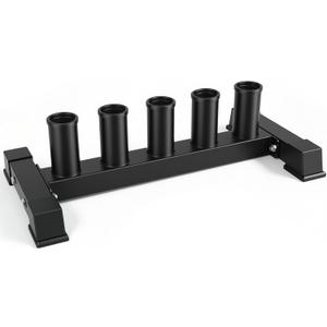 Barbell Storage Rack, 5-Post Weight Bar Holder for 2'' Olympic Bars, Durable Barbell Stand, Space-Saving Floor Stand 500 lb Capacity