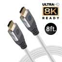 GE 15ft 8K HDMI 2.1 Cable with Ethernet, Gold-Plated Connectors