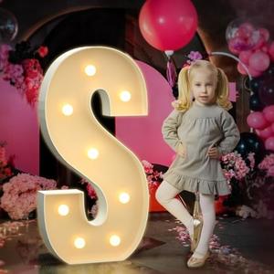 Tongjoy 3FT Marquee Light Up Letters for Baby Shower Party Backdrop Decor, Marquee Letters for Birthday Wedding Engagement Party Decorations
