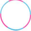 Liberry Kids Exercise Hoop, Detachable & Size Adjustable Toy Hoop, Professional Hoola Rings for Kids, Blue, Pink