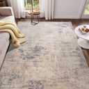 5x7 Area Rugs for Living Room, Machine Washable Rugs Modern Abstract Bedroom Rugs, Soft Non Slip Low Pile Stain Resistant Carpet for Bedroom Under Dining Table Nursery Decor, Beige