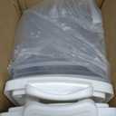 2-Pack Plastic Rectangular Bread Box with Clear Lid, Loaf Cake Keeper, Portable Bread Keeper Storage Container with Handle (White)