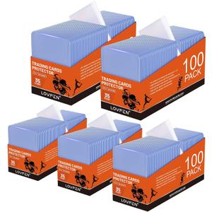 500 Toploads for Cards & 500 Penny Sleeves 35PT Hard Plastic Card Holders 3x4 Baseball Card Protectors for TCG Sports Football Collectible Cards