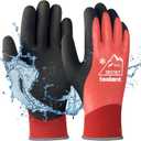 Waterproof Winter Work Gloves for Men and Women, Touchscreen, Freezer Gloves, Thermal Insulated, for Cold Weather (Medium, Red)