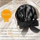 YANIBEST Adjustable Satin Bonnet for Sleeping Women Double Layer Hair Wrap Reduce Friction Prevent Frizz Natural Curly Hair