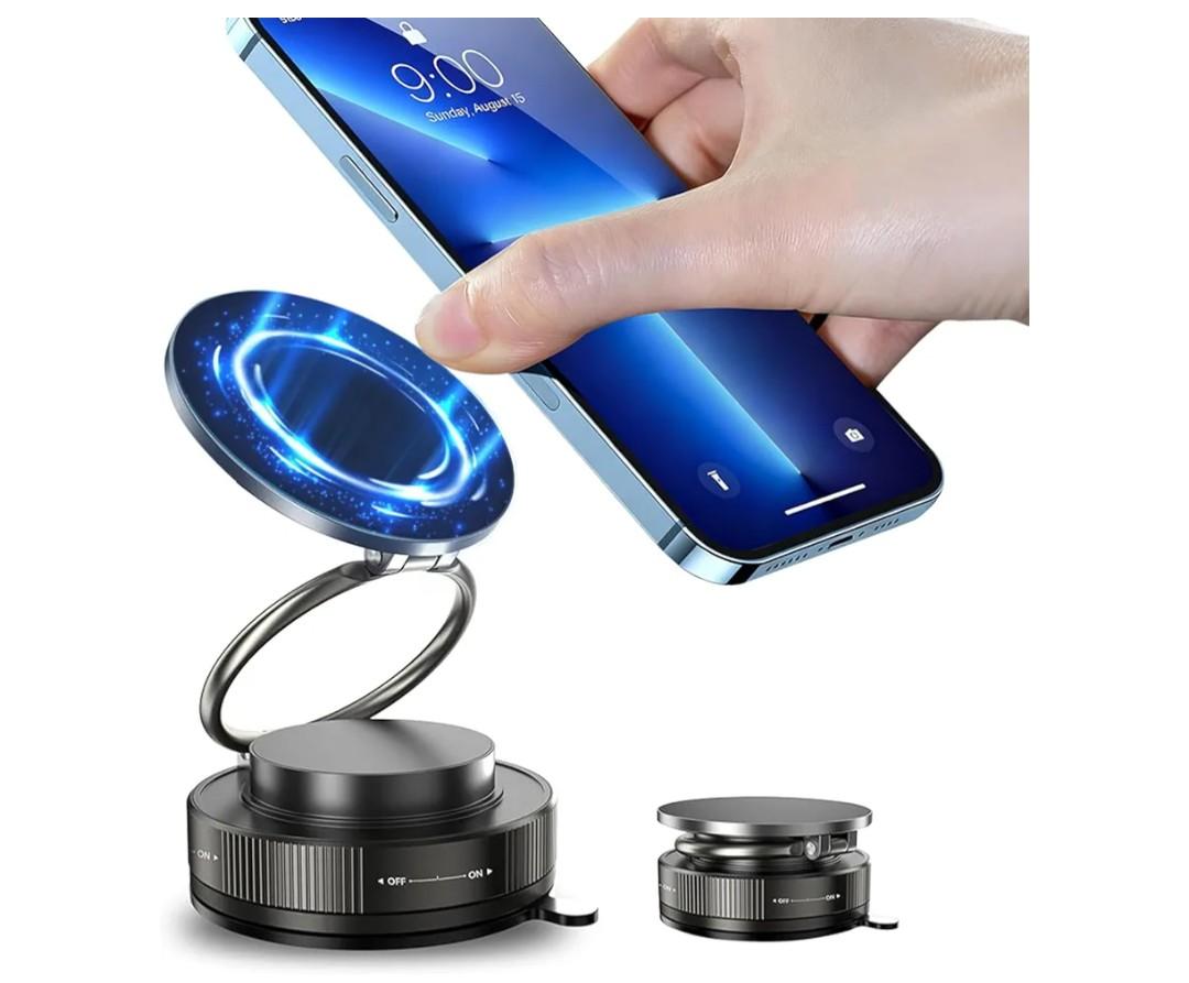 Magnetic Phone Holder for MagSafe, 360° Adjustable Car Phone Mount with 96+LBS Strongest Suction & 2800gf Strongest Magnetic for Dashboard/Gym/Mirror, Compatible with iPhone & Android