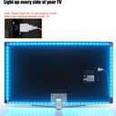PANGTON VILLA Led Lights for TV LED Backlight,16.4FT RGB Smart LED Strip Lights for 65-75in TV, Bluetooth APP & Remote Control Music Sync & Multi-Scene Modes-USB Powered LED Lights for Bedroom/Gaming