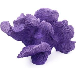Artificial Sea Coral Statue, Coral Sculpture Resin Nautical Decor, Coastal Decorations for Home, Beach Themed Party Wedding Room Kitchen Table Shelf (Gradient Purple), 4.4 inches x 8.7 inches x 5.8 inches