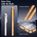 Designed for iPhone 17 Case Magnetic, Compatible with Magsafe, Camera Control Button, Camera Lens Protector, Clear Soft TPU Plated Phone Case for iPhone 17, Gold