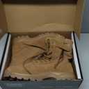 Men's Military Tactical Work Boots with Side Zipper, Puncture Resistant, Desert Combat, Army Jungle, 8 Inch Lightweight Hiking Boots (10.5, Coyote)