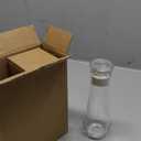 EMUKOEP Mouth Wash Dispensers 150ml and 260ml Glass Refillable Multifunctional Mouthwash Container for Bathroom Kitchen