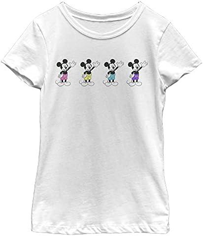 Disney Characters Neon Pants Girl's Solid Crew Tee, XL