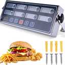 8-Channel Digital Kitchen Timer - Commercial Cooking Timer with Alarm Reminder- Professional Restaurant Timers for Fryer, Food Trucks, and Bakeries