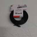 GE RG6 Coaxial Cable, 25 Ft. F-Type Connectors, Double Shielded Coax, Input output, Low Loss Coax, Ideal for TV Antenna, DVR, VCR, Satellite Receiver, Cable Box, Home Theater, Black, 33598