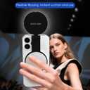CloudValley Magnetic Selfie Light with Mirror, 3-in-1 Portable LED Ring Light for iPhone & Android, Rechargeable Foldable Holder, Adjustable Brightness & Color, Perfect for Video, Photo & Makeup