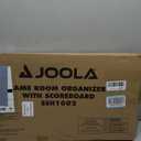 JOOLA Game Room Organizer with Ping Pong Paddle Holder, Table Tennis Ball Basket, Scoreboard, and Chalkboard