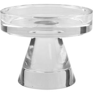 Crystal Taper Candle Holders, 3 Inch Tall Crystal Decorative Candle Stand Centerpiece for Table Wedding Dinning Party