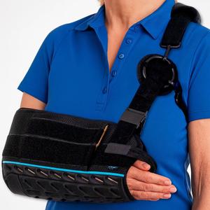 Vive Shoulder Sling with Abduction Pillow - Rotator Cuff Sling and Shoulder Immobilizer - Pain Relief After Surgery, Sublexion, Dislocated or Broken Arm - Adjustable Support with Exercise Ball (Small)