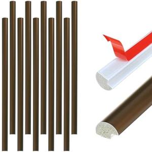 Tilingview 10-Pack Peel and Stick Tile Trim for Backsplash – 12" Self-Adhesive PVC Molding Edge, Decorative Pencil Tile Edging for Walls (Bronzer)