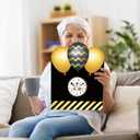 6 x WATINC Retirement Party Jumbo Greeting Card Decorations, Official Congrats Retired Message Greeting Card Guest Book Farewell Party Supplies, Signature Goodbye Poster for Office Coworker Men Women (Black Gold)