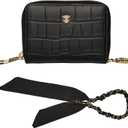 MARYAM Luxury Designer Genuine Leather RFID wallets for women, The best black credit card holder for women, the most beautiful wristlet keychain wallet women, THE women wallet you are looking for!