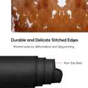 Extended Gaming Mouse Pad with Stitched Edges,Large Non-Slip Rubber Base Mousepad,for Studying Working Office Home,Cowhide Leopard Brown Cow Pattern