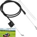 302080049 Engine Control Cable Compatible with Power-Smart Lawn Mower Replacement Parts 8602 8618 8621 V8618P B8721P DB8602C