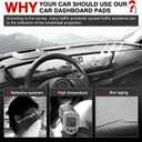 Autorder Dashboard Cover Mat for 2024 2025 2026 Buick Envision Accessories Dash Cover Upgrade Velvet Dash Mat Sunshade Glare UV Rays Protector