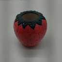 Strawberry Flower Vase Creative Ceramic Strawberry Pot Planter Unique Large Strawberry Vase for Living Room, Kitchen Storage