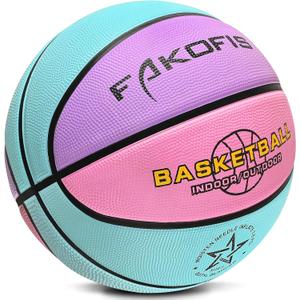 Kids Youth Basketball Size 3 (22'') - Premium Rubber Indoor Outdoor Basketball for Boys Girls Age 3-14 Pool Play (Gift for Children)