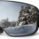 Lamicall Ski Goggles with 3X Anti-Fog - 100% UV Protection, OTG, Gifts for Skiing, Snowboard, Snowmobile, Men, Women (Black Frame - Silver Lens)