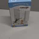 Interactive Cat Toys for Indoor Cats: Automatic Flying Bird Feather Wand Chase Exercise Enrichment Stimulation, USB Rechargeable Durable Safe Hanging Toy for Bored Kittens Adult Multi Cat Households (White)