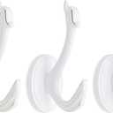 Decorative Wall Hooks for Hanging, Cute Swan Coat Hooks Wall Mount Unique Hanger Clothes Key Purse Hat Robe Towel Hook for Bathroom Shower Closet Entryway Animal Wall Decor White 3 Pack