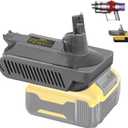 Upgrade for Dyson V10 Battery Adapter Replacement, for Dewalt 20V Battery Work for Dyson V10 SV12 Series Vacuum Cleaner (Adapter Only)