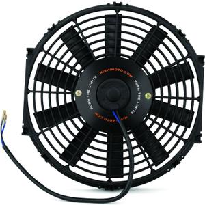 Mishimoto MMFAN-12 Slim Electric Radiator Fan, 12" Universal Fit, 12.25 Volts, Black