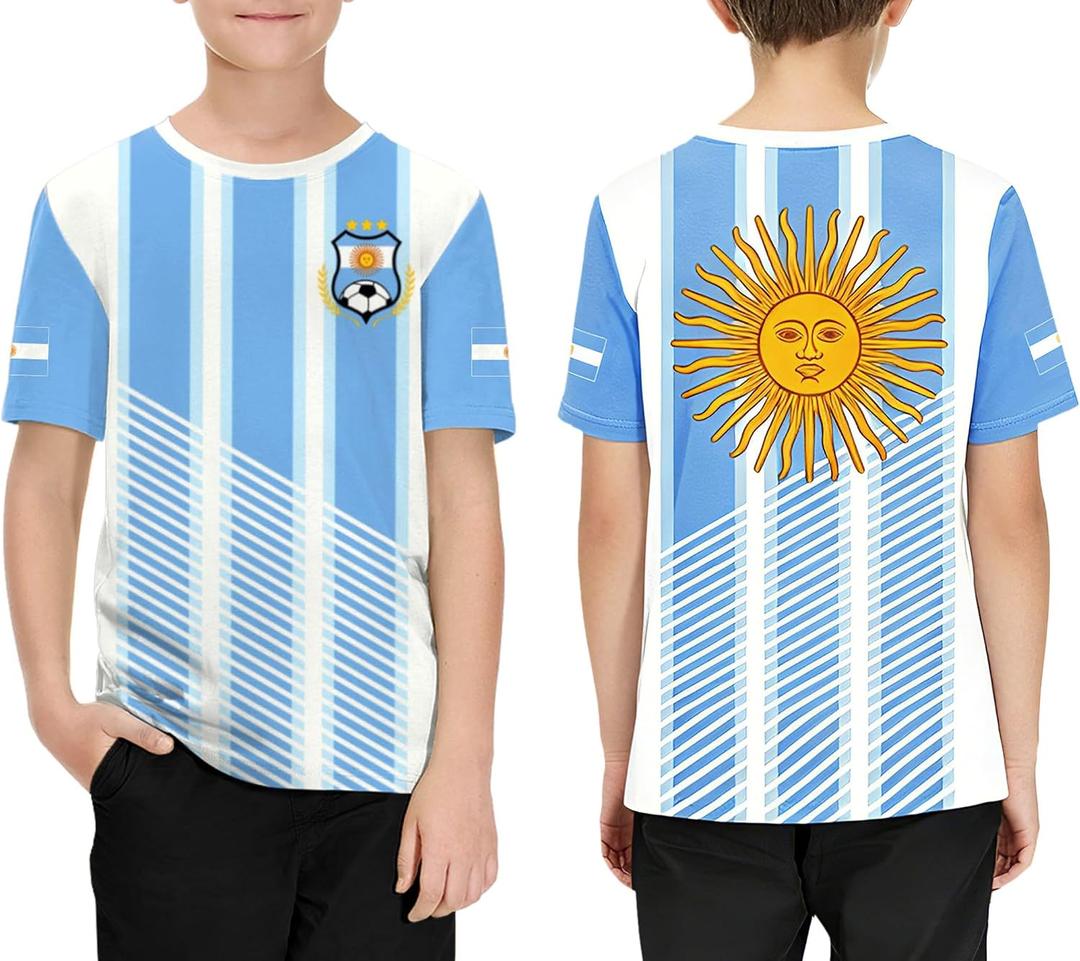 Boys Girls Soccer Jerseys Football Training Shirt for Youth Sports Fans, Size 4T
