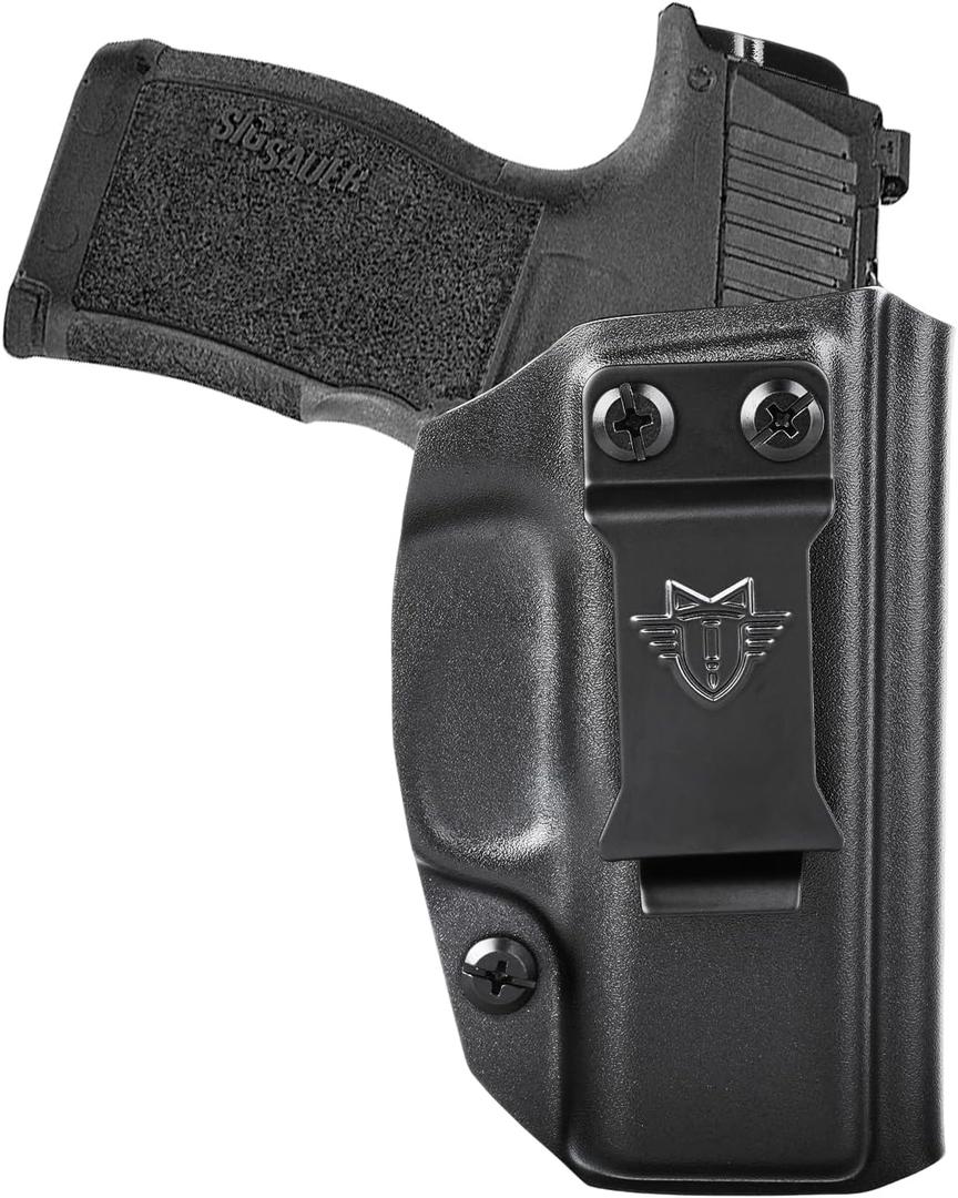 KYDEX Holster IWB Gun Holster for Glock 43/43X, Sig P365/P365X/P365 SAS, Adjustable Cant & Retention, Concealed Carry Holster for Ultimate Comfort & Stability, Right Handed