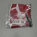 MACTING Christmas Burlap Tree Skirt, 30 Inch Red Countryside Tree Skirt with White Snowflake Printed, Small Rustic Tree Mat for Home Party Holiday Winter Indoor Xmas Decorations